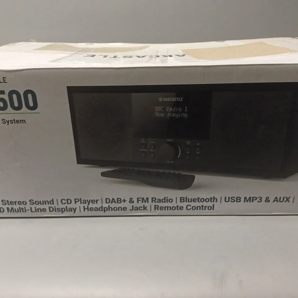 OAKCASTLE DAB:500 STEREO MUSIC SYSTEM