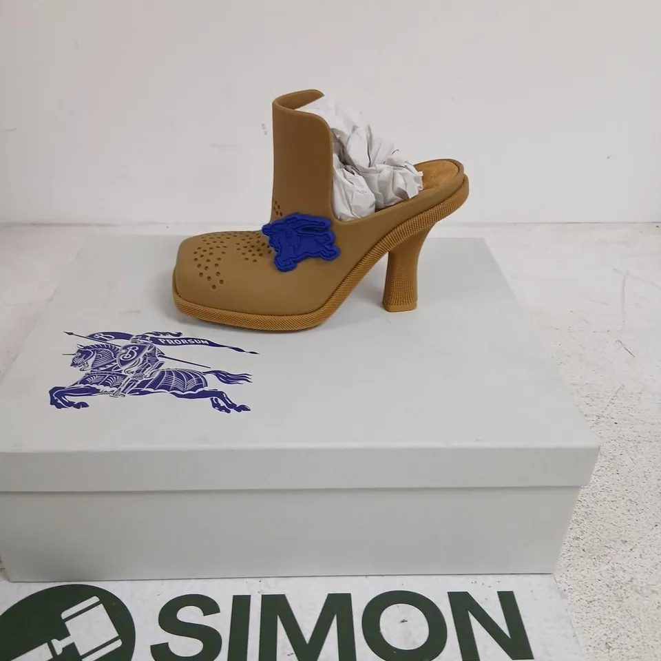 BURBERRY RUBBER MULE ON RUBBER SOLE – MANILA, UK 3 (EU 36) WOMEN'S SHOE
