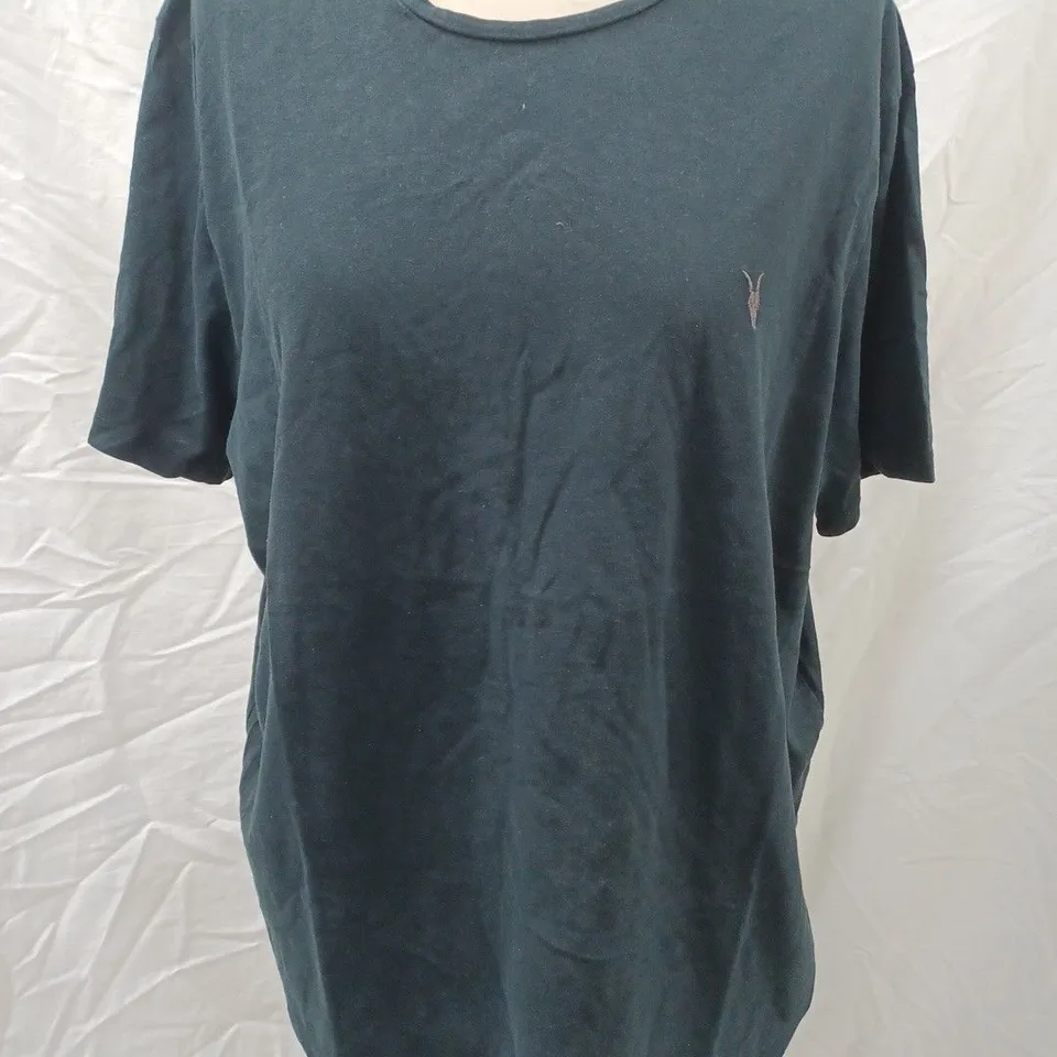 ALLSAINTS BLACK LOGO T-SHIRT, BLACK - SIZE XL