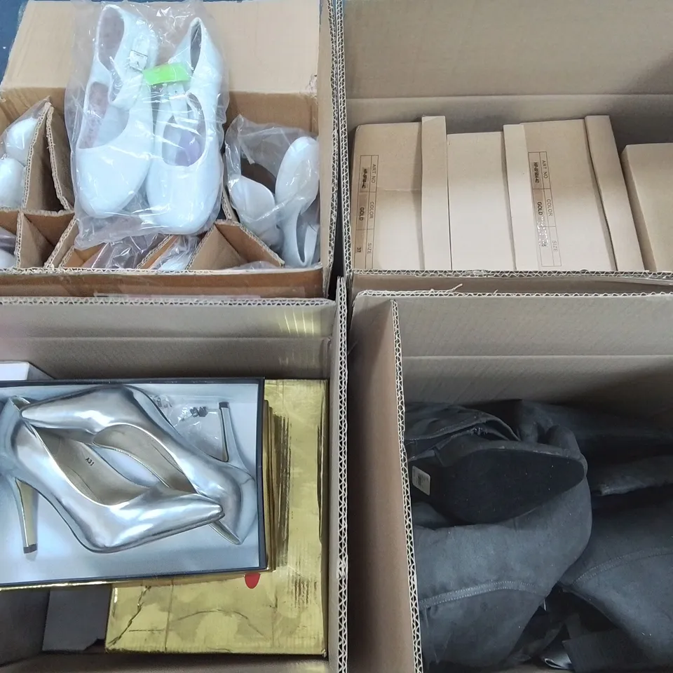 PALLET CONTAINING 18 BOXES OF ASSORTED SHOES IN VARIOUS SIZES TO INCLUDE GUPPY LOVE, SPIDER AND JUST FAB