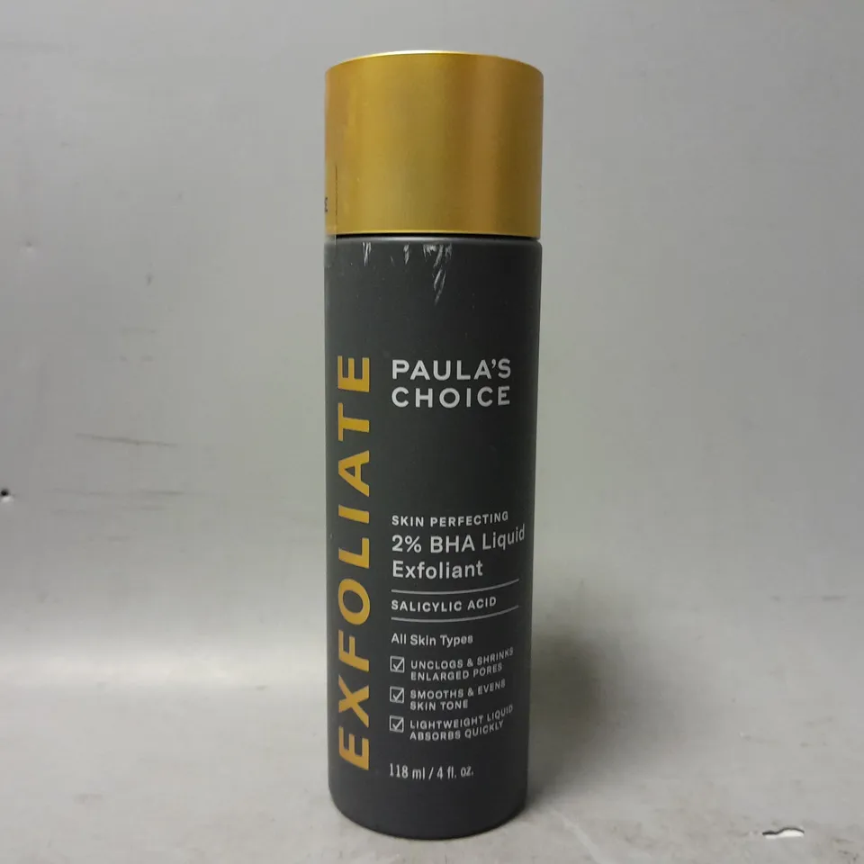 PAULA'S CHOICE 2% BHA LIQUID EXFOLIANT SALICYLIC ACID 118ML 