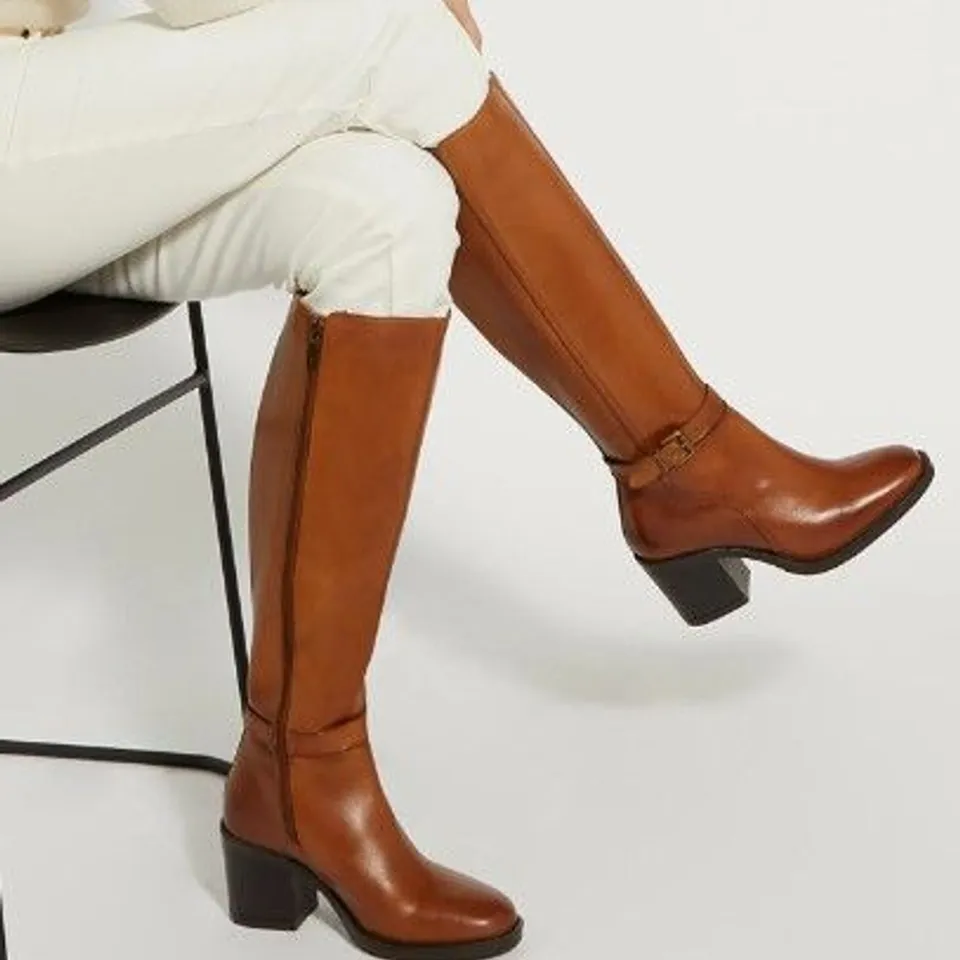 DUNE LONDON TRANCE HEELED TAN SIZE 6