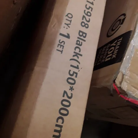 BOXED BED FRAME//SIZE: KING - BLACK (1 BOX)