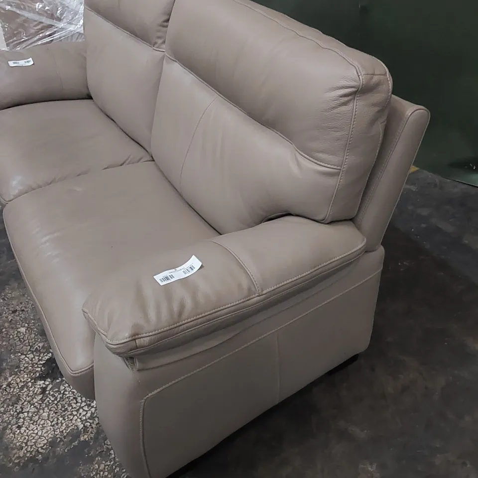 DESIGNER 3-SEATER LEATHER SOFA 