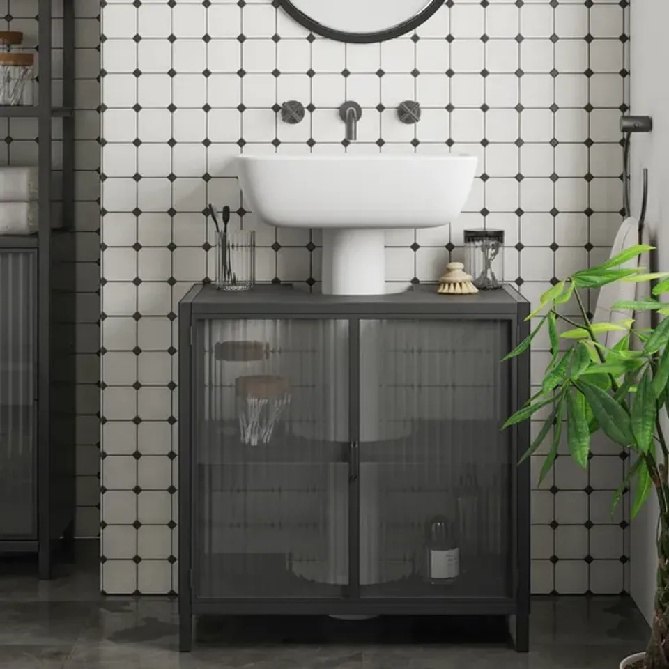 BOXED STANNIS UNDER SINK UNIT - BLACK