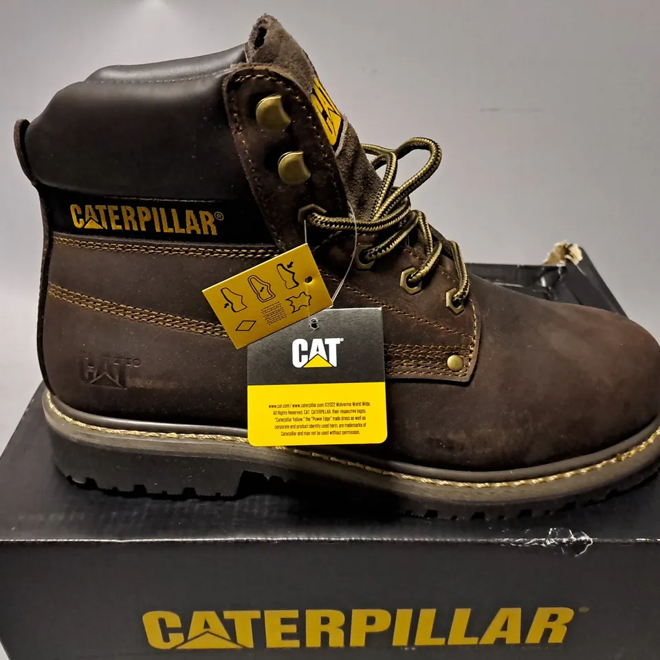 BOXED CAT POWERPLANT S3 BROWN BOOT - UK 7