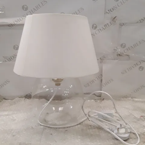 ROUND GLASS TABLE LAMP