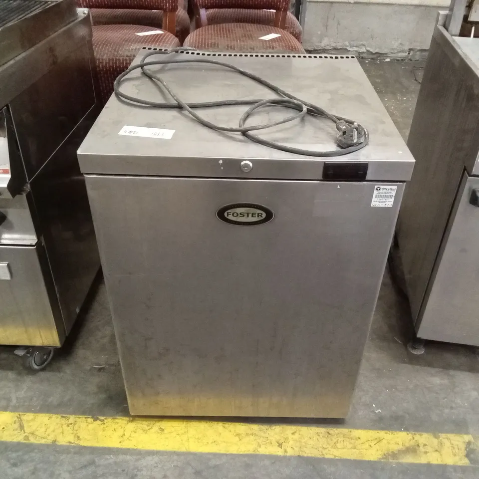 FOSTER COMMERCIAL UNDER COUNTER STAINLESS STEEL FRIDGE
