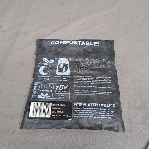 STEP ONE BOXER BRIEF IN SCORPIONS SIZE M