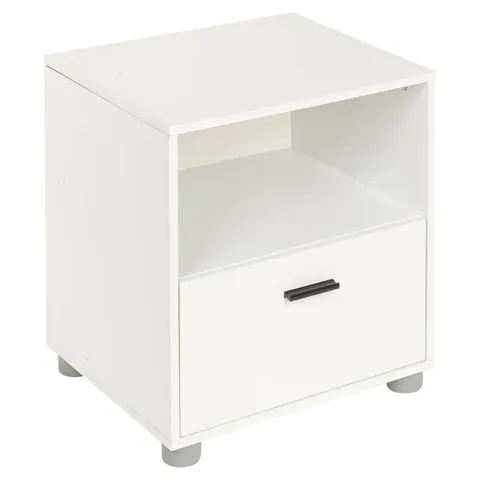 LASHLEY SOLID MANUFACTURED WOODEN BEDSIDE TABLE