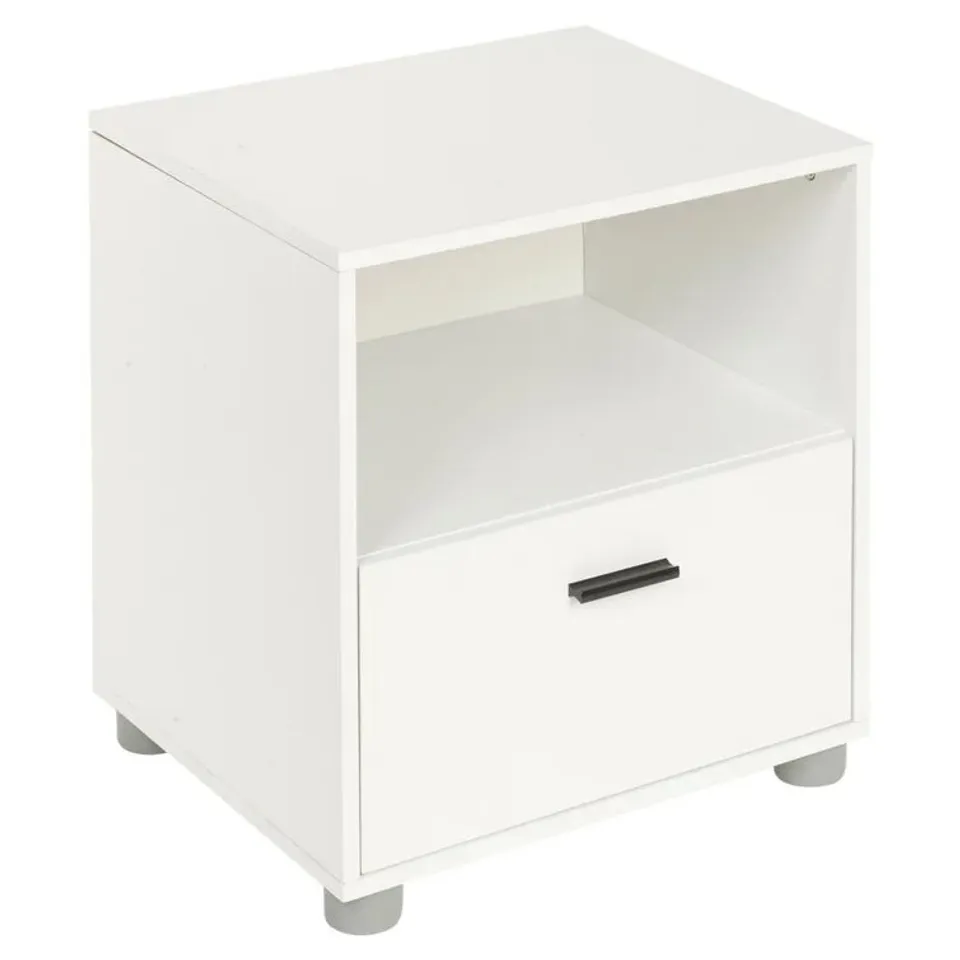 LASHLEY SOLID MANUFACTURED WOODEN BEDSIDE TABLE
