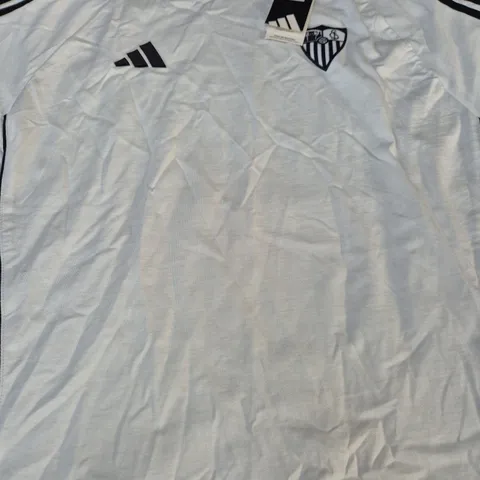 ADIDAS SAVILLA FOOTBALL TOP IN WHITE/BLACK SIZE LARGE