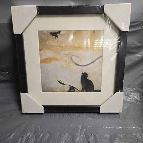 CAT MAKES SUPERMOUSE - FRAMED PRINT