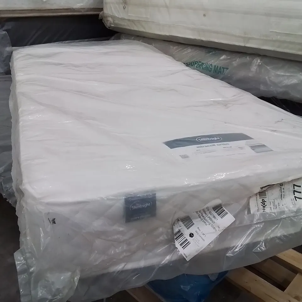 QUALITY BAGGED SILENTNIGHT MIRACOIL ORTHO SINGLE MATTRESS 