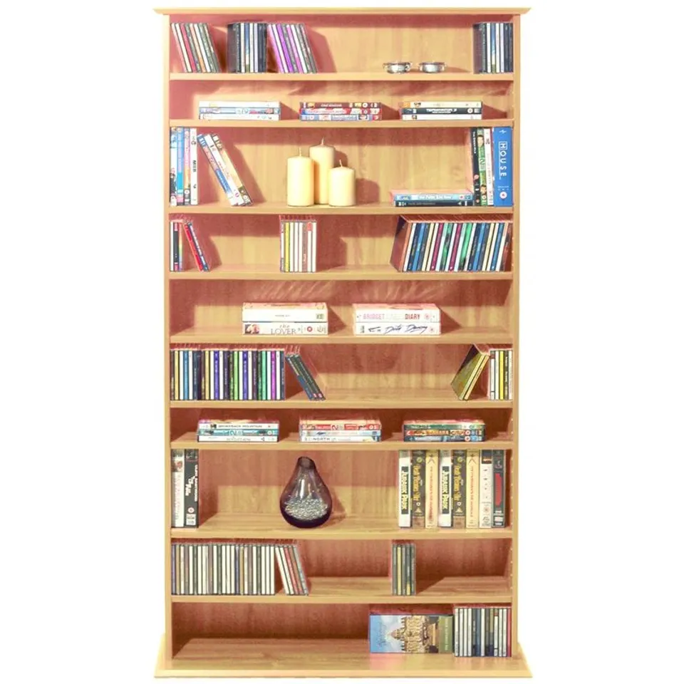 BOXED 160.5CM H MEDIA SHELVES (1 BOX)