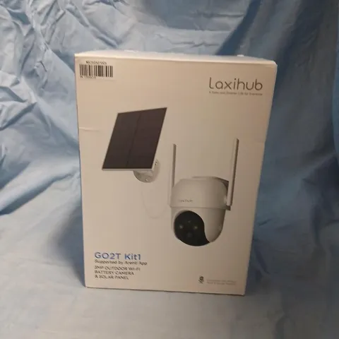 LAXIHUB G02T KIT1 SOLAR OUTDOOR WI-FI BATTERY CAMERA WITH SOLAR PANEL
