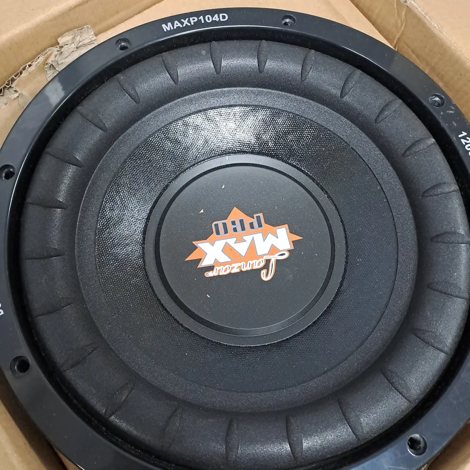 1 LANZA MAX PRO 10'' 1200WATT SMALL ENCLOSURE DUAL 4 OHM SUBWOOFER