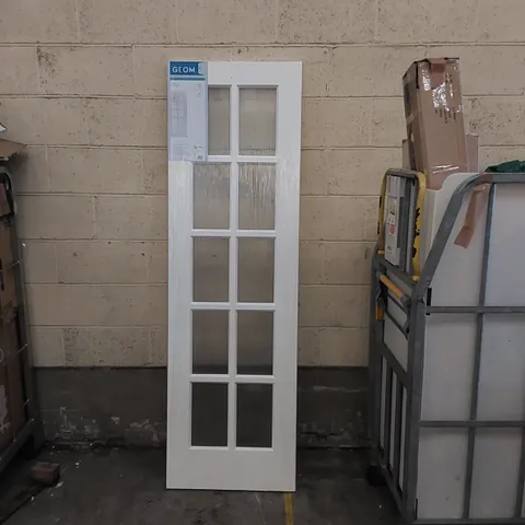 10 LITE CLEAR GLAZED WHITE SMOOTH INTERNAL DOOR // 1981 X 610 X 35MM