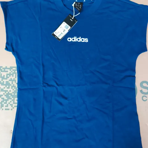 ADIDAS KID'S QT LINEAR T-SHIRT IN BLUE SIZE 12-14 YEARS