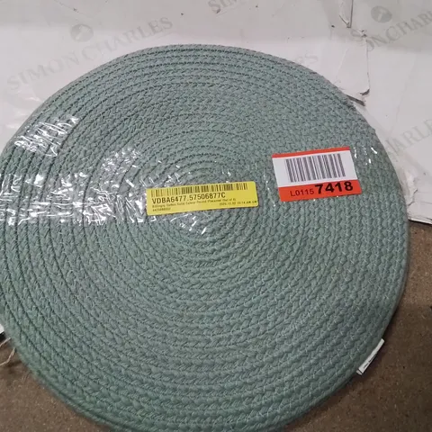 BILLINGSY COTTON SOLID COLOUR ROUND PLACEMATS SET OF 4