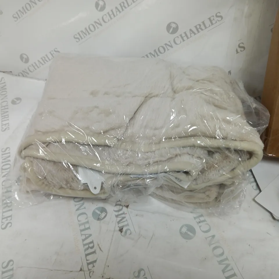 BOXED COZEE HOME HEATED BLANKET IN STONE