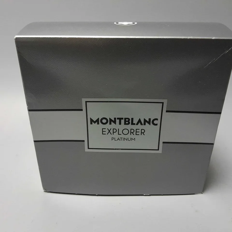 BOXED AND SEALED MONTBLANC EXPLORER PLATINUM SET