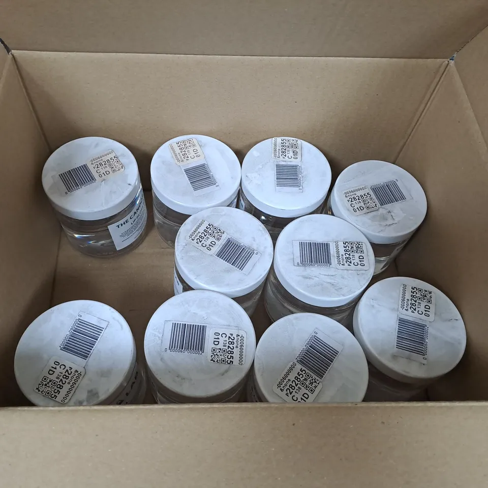 BOX OF APPROXIMATELY 10 TUBS OF LIP GLOSS BASE 250ML