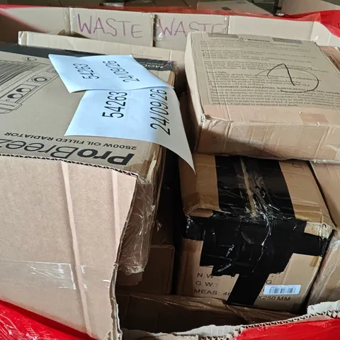 PALLET OF ASSORTED HOUSEHOLD GOODS AND PRODUCTS TO INCLUDE;BED ASSIST RAIL,OIL FILLED RADIATOR,PHOTO FRAME