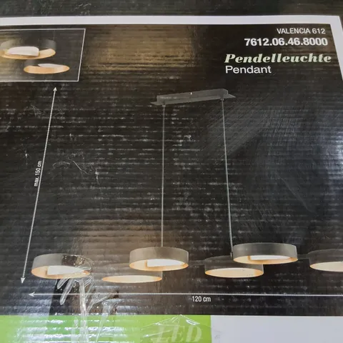 WOFI LED PENDANT LIGHT IN BLACK/GOLD