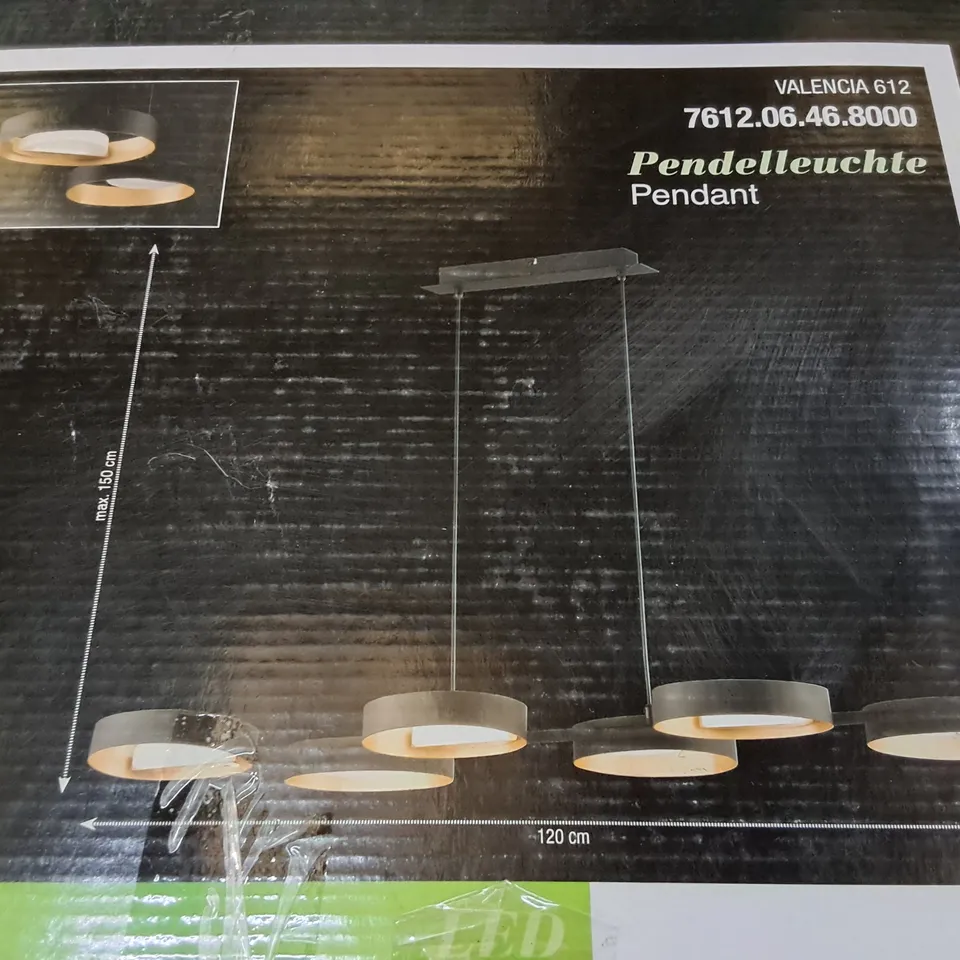 WOFI LED PENDANT LIGHT IN BLACK/GOLD