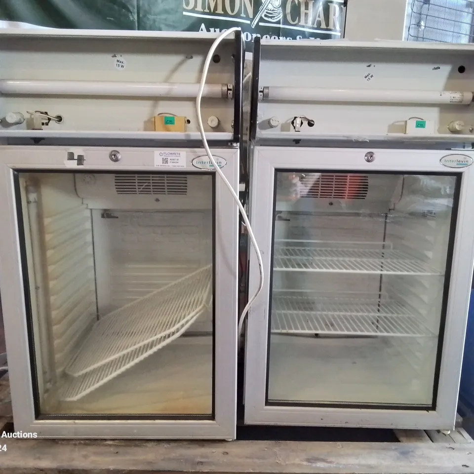 PALLET CONTAINING 2 INTER LEVIN UNDER COUNTER DISPLAY FRIDGES UNTESTED