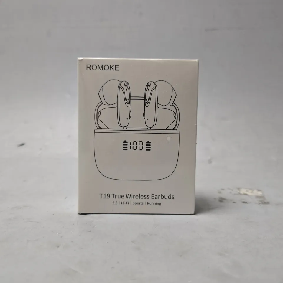 SEALED ROMOKE T19 TRUE WIRELESS EARBUDS