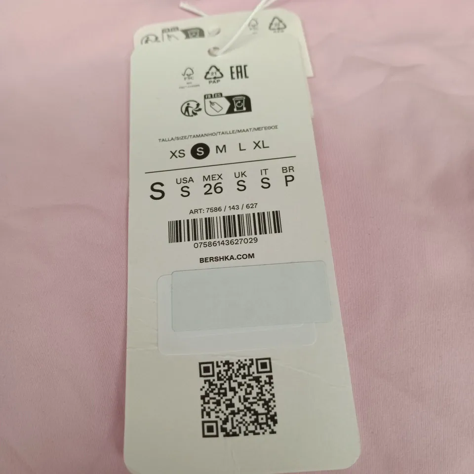 BERSHKA SMALL PINK T SHIRT TAGGED
