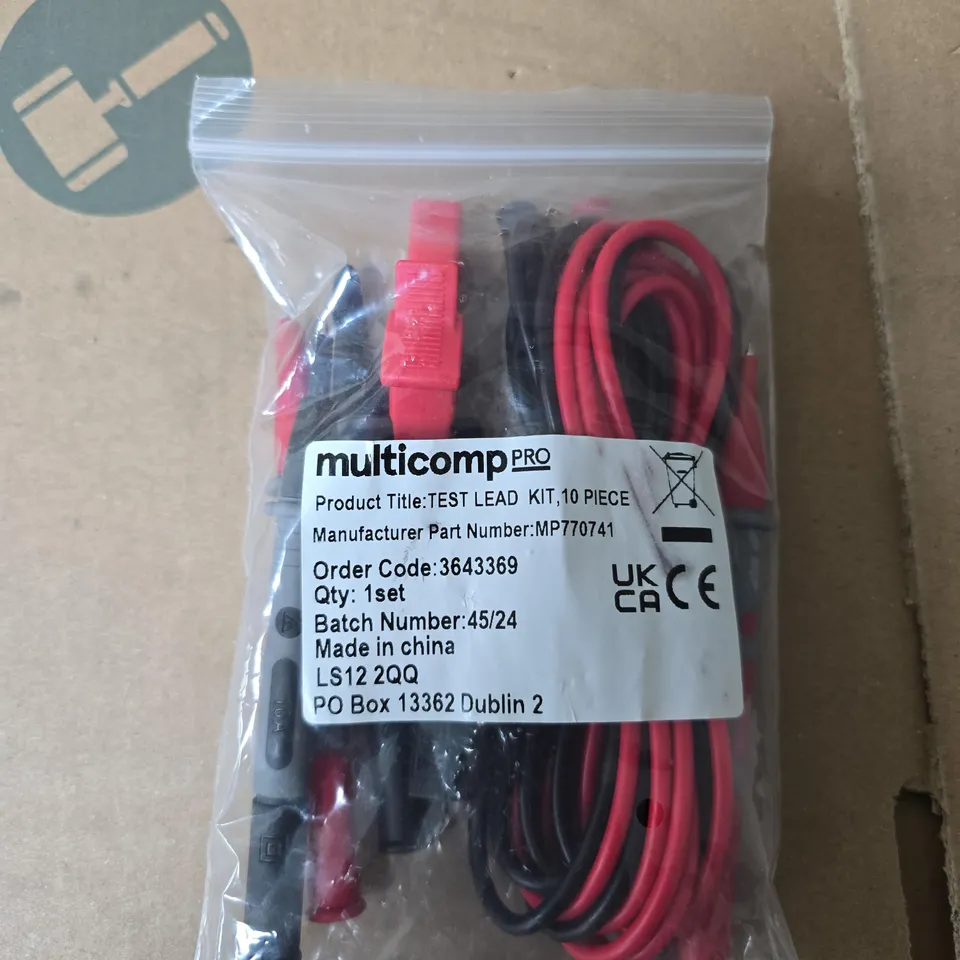 MULTICOMP PRO TEST LEAD KIT, 10 PIECE