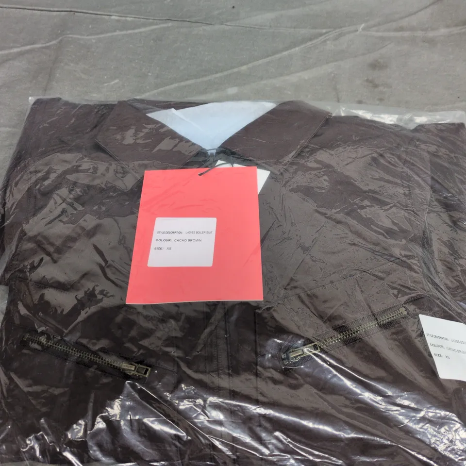 WYLDING LADIES BOILER SUIT IN CACAO BROWN SIZE XS 