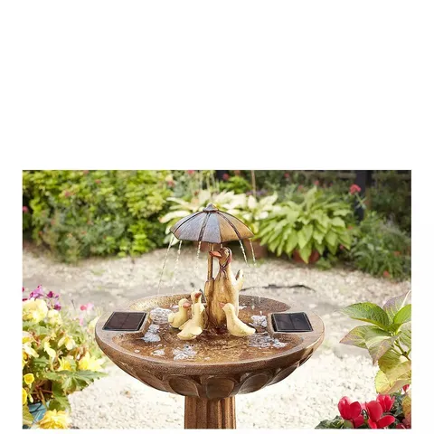 DUCK FAMILY SOLAR ON DEMAND WATER FEATURE - COLLECTION ONLY