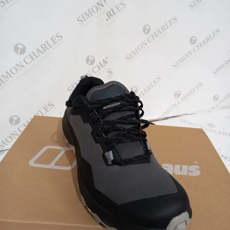 BOXED BERGHAUS ACTIVE SHOES BLACK & GREY - SIZE UK 9