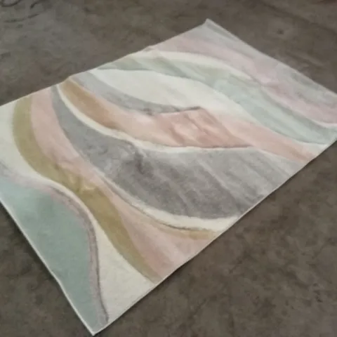 SAFAVIEH POWER LOOM GREY RUG, 160 X 229 CM