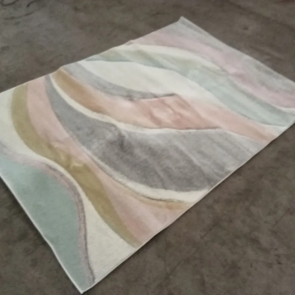 SAFAVIEH POWER LOOM GREY RUG, 160 X 229 CM