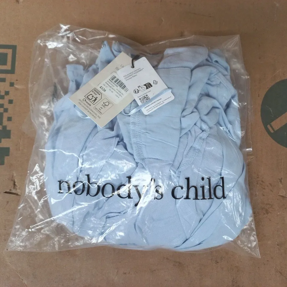 BAGGED NOBODY'S CHILD BRIDESMAIDS MARLOW MIDAXI DRESS IN OCCASION BLUE SIZE UK 12