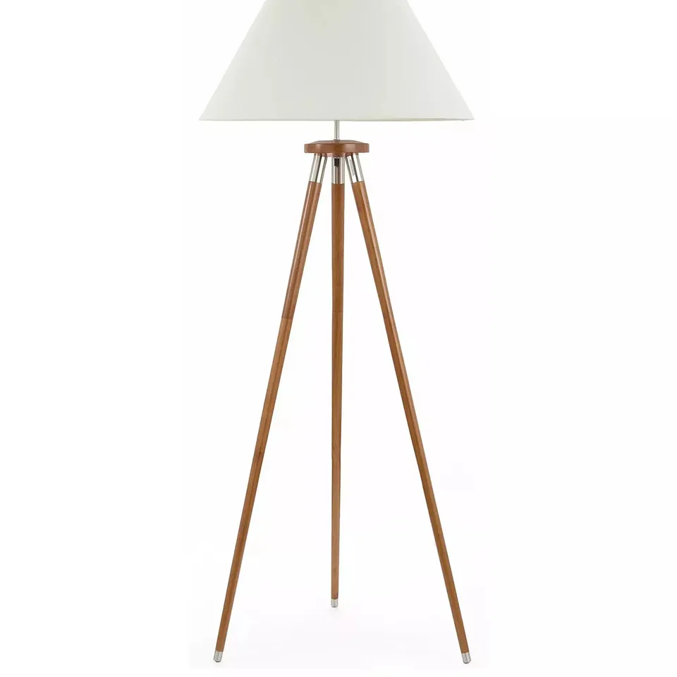 HOME WOOD TRIPOD FLOOR LAMP