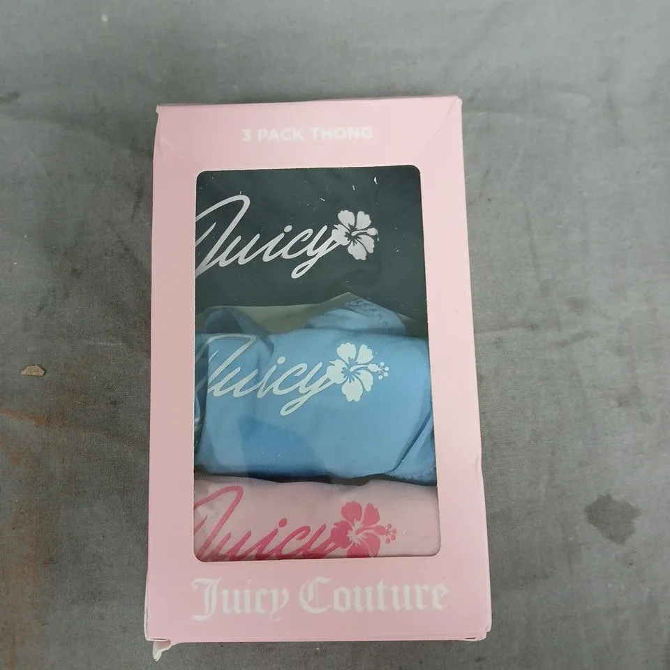 JUICY COUTURE ALOHA LOGO THONG - MULTIPACK - MULTI - SIZE M