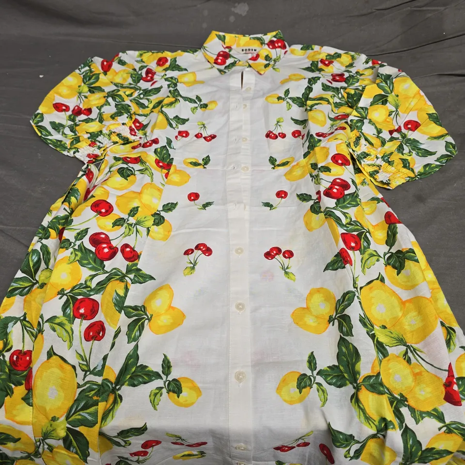 BODEN CLARA COTTON SHIRT DRESS - 12