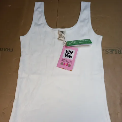 LUCY AND YAK SUSIE VEST TOP SIZE M