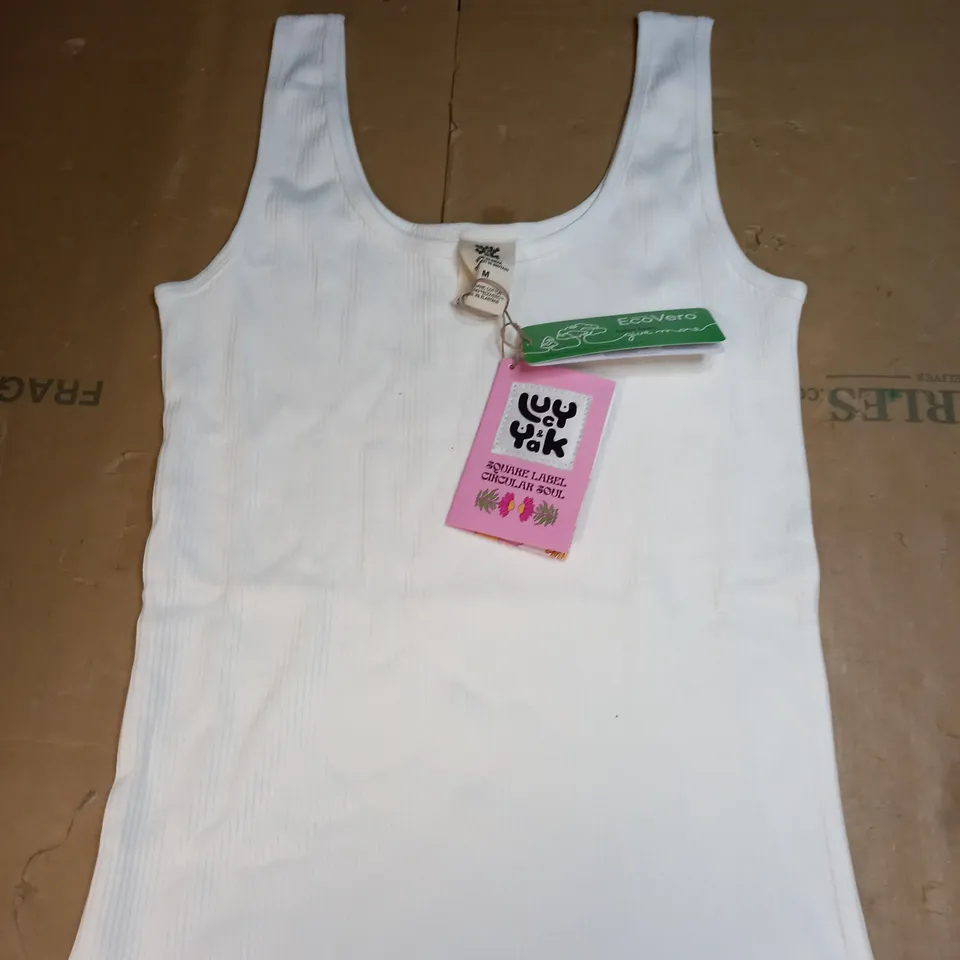 LUCY AND YAK SUSIE VEST TOP SIZE M