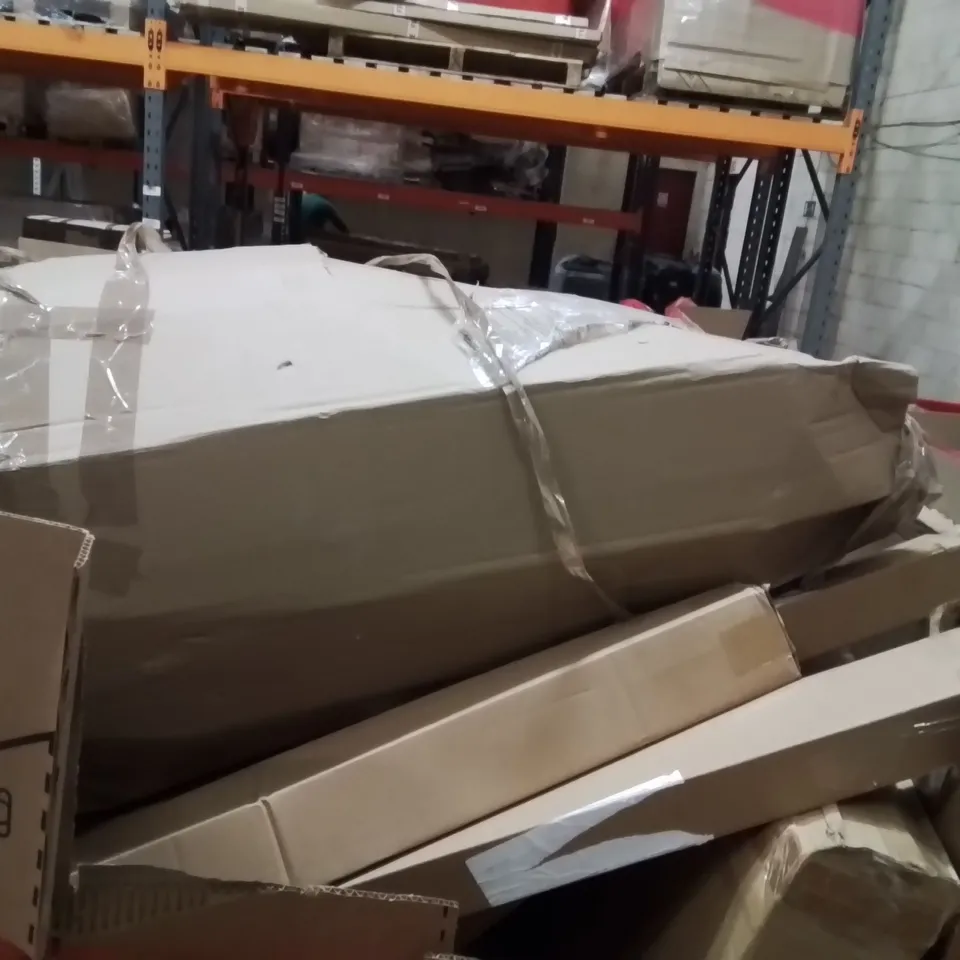 PALLET OF ASSORTED HOUSEHOLD GOODS AND PRODUCTS TO INCLUDE;DANCE MAT,MAKEUP MIRROR