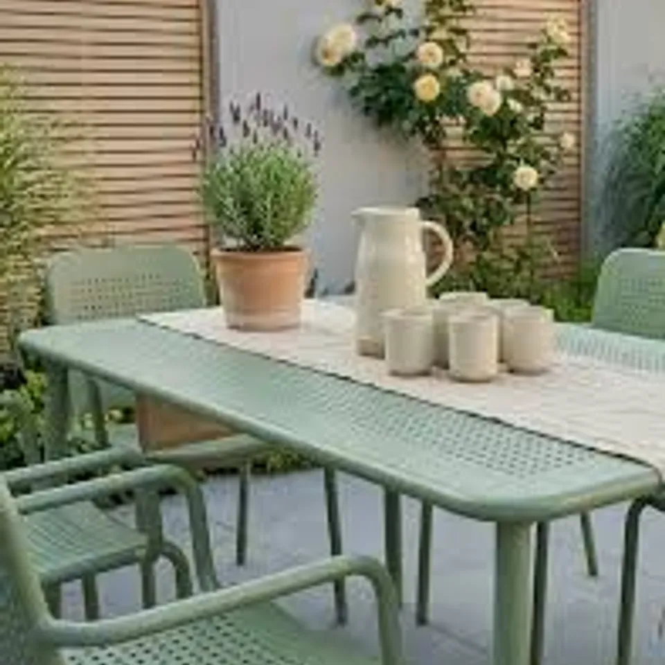 BOXED ROYALCRAFT PORTO DINING TABLE 160×90CM - OLIVE