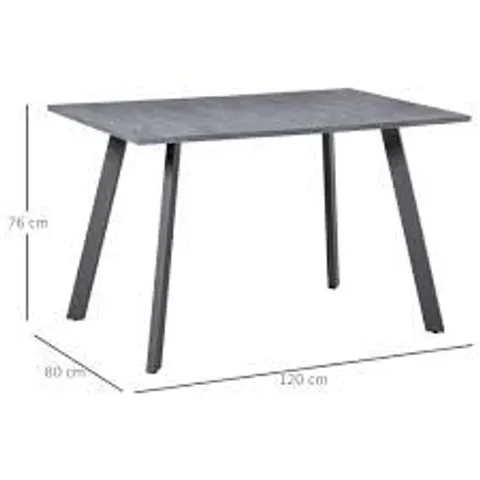 BOXED HOMCOM DINING TABLE - GREY (1 BOX)