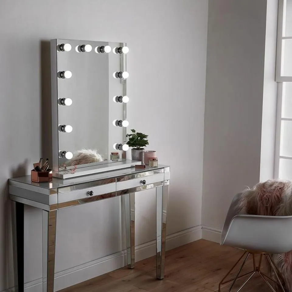 BOXED PATIENCE RECTANGLE LED DRESSER MIRROR (1 BOX)