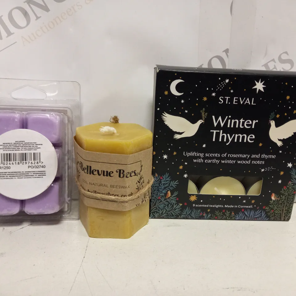 APPROXIMATELY 10 ASSORTED HOUSEHOLD ITEMS TO INCLUDE WAX MELTS, CANDLE, ETC